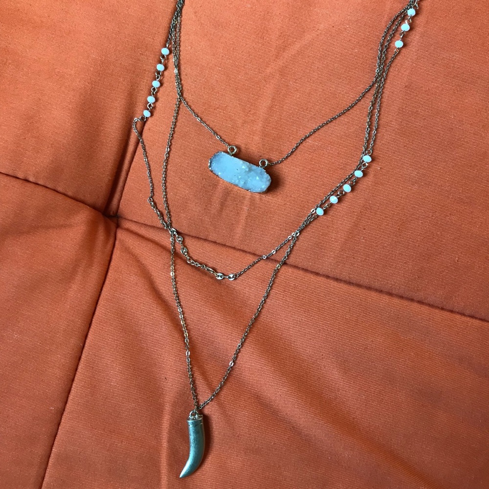 3-tiered Southwestern Style Necklace